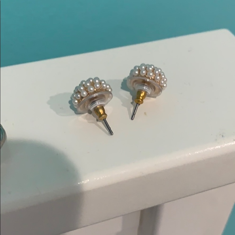 PERAL AND GOLD EARRINGS - Picture 2 of 2